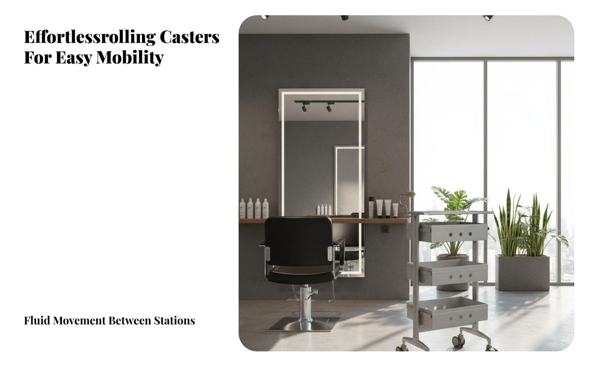 With Wheels Hair Dyeing Tool Trolley 360° Swivel Casters Multi-Drawer Rolling Station Heavy-Duty Salon Utility Trolley Versatile Use for Hairstylists, Beauty Professionals, Cosmetology Students, Barber Shop, Barbershop, Spa