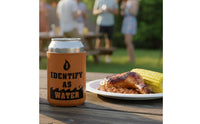PU Leather Can Sleeve Anti-Drop Insulated Bottle Holder Neoprene Drink Insulator for Parties, Cookouts