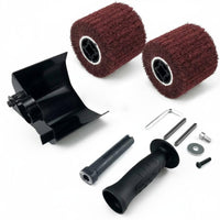 Rust Removal Wire Drawing Wheel High Performance Wire Drawing Polishing Wheel Easy to Install Power Tool Accessory Paint Stripping for Metalworking