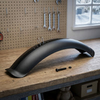 Black Wide Tire Bike Fenders Easy to Install Front Mudguard Sturdy Front Mudguard Lightweight for Cyclists, Wet Weather