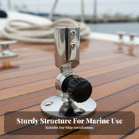 Adjustable Boat Antenna Base 316 Stainless Steel Rotating Bracket Adjustable Antenna Base Rust-Resistant