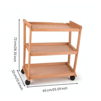 Art Trolley Crafted Studio Cart Open-Shelf Organizer for Artists, Classroom