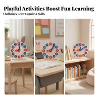 Movable Hands Fine Motor Skills Educational Toy Number Shape Clock for Kids