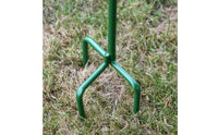 Red Flower Garden Stake Weather-Resistant Metal Garden Stake Eye-Catching Design Outdoor Decoration