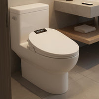 Wireless Controller Control Smart Bidet Toilet Seat Adjustable Temperature Electric Bidet Toilet Seat Easy Install Bathroom Fixture Massage Cleaning for Hotel