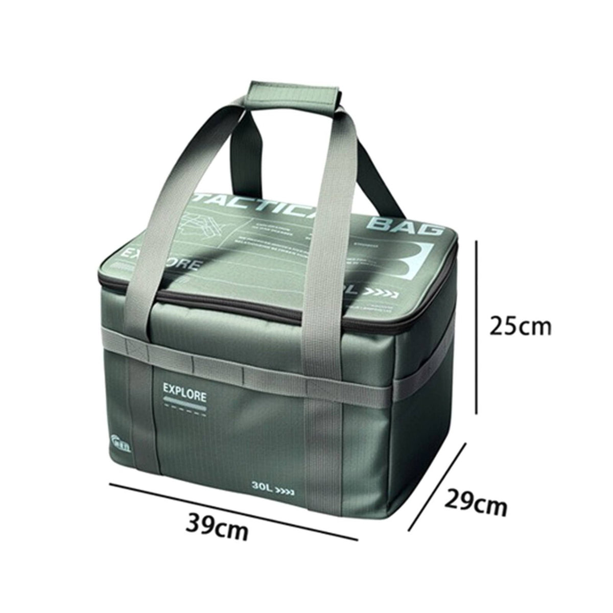 Camping Storage Bag Waterproof Large Capacity Camping Storage Bag Multi-Layer Protection Portable Picnic Tote for Campers