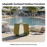 Waterproof 4-Piece Sofa and Armchair Set Weather Resistant Loveseat and Armchair Group Modern Design Outdoor Furnishing Sturdy Construction for Hotel Managers, Property Developers, Garden, pool area, Terrace, returnyard