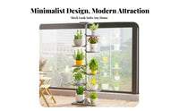 Space-Saving Over-the Pot Rack Rust-Resistant Circular Hanging Pot Rack Easy Installation Railing Planter Elegant Design for Gardeners, Apartment Dwellers, homeowners, Balcony, Windowsill, Porch, Patio