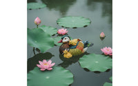 Duck Ornament with Feather Texture Decorative Mallard Duck Figure Decoy Charming Figure Statue for Courtyard