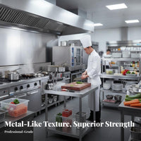 Stainless Steel Work Table Extra Thick Commercial Kitchen Prep Table With Storage Shelves Stainless Steel Workbench for Caterers, Home Cooks