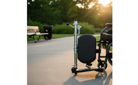 Stainless Steel Wheelchair Leg Rest Detachable Hanging Leg Rest Bracket Easy to Install Wheelchair Foot Support Lightweight for Patient Care, Rehabilitation