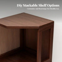 Thick Board Space Saving Corner Desktop Shelf Desktop Bookshelf for Home Office