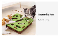 Interactive Treat Toy Mental Stimulation Cat Treat Brain-Teaser Feeder