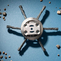 Central Mounting Hole Metal Wire Undesired Growth Cutter Head Silver-Colored Circular Grass Cutter Attachment