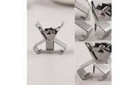 2 Pieces Secure Separator Clamp Reusable Oil Painting Frame Clamp Metal Hardware Silver for Studio
