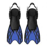 Adjustable Swim Fins Comfortable Swim Flippers Adjustable Anti Slip Sole Diving Adult Men Women Training Flippers