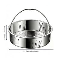 Rice Cooker Steaming Insert Smooth Lustrous Finish Inner Steamer Basket Shallow Stainless Steel Steamer Basket