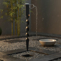 Water Guide Japanese Rain Chain Easy to Install Decorative Rain Chain Reduces Splash for Garden, Courtyard, Villa