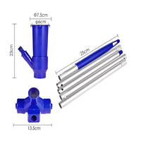 Non-Electric Handheld Pool Vacuum with Mesh Bag Easy to Use Handheld Pool Vacuum Convenient Underwater Cleaner Efficient for Swimming Pools