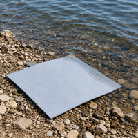 Geotextile Weed Control Fleece, Water-permeable Geomembrane for Terraces and Garden Paths, Tear-resistant Black Non-woven Fabric for Road Construction and Pond Construction