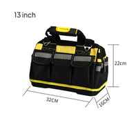 Plastic Bottom Tool Bag Thickened Canvas Tool Bag Wear-Resistant for Handymen