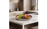 Decorative Tray Textured Fruit Tray Irregular Decorative Dish for Coffee Table, Entryway Console