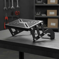 Folding Tail Luggage Rack Aluminum Build Sliding Rear Luggage Rack Matte Rear Carrier Bracket for Motorcycle Riders