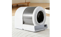 Enclosed Automatic Cat Litter Box Sealed Self-Cleaning Litter Box Leak-Proof Washable for Indoor
