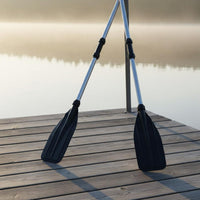 2 Pieces Inflatable Boat Oars Aluminum Boat Oars High Toughness Detachable Paddles for Outdoor