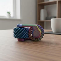 Stress Relief 3D Printed Fidget Twirler Long-Lasting Gear Fidget Twirler Effortless Rotating Finger Roller Toy Portable for Office, Travel
