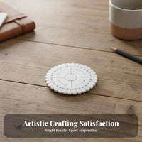 Chinese Knotting Tool Portable Foam Braiding Board Foam Braiding Plate Lightweight Round Weaving Disk Long-Lasting for Crafters