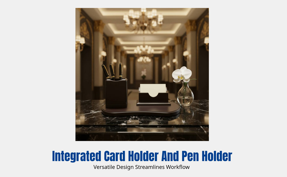 Wooden Business Card Holder, Desktop Organizer, Large Capacity, Office Reception, Unisex, Multiple Designs