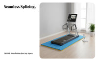 Noise Reducing Treadmill Mat Thickened Soundproof Floor Mat Non-Slip Surface Cushioned Workout Flooring Wear-Resistant for Apartment Dwellers, Home Gym Users, Basement