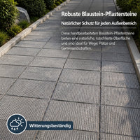 Paving Stones Blue Stone, Natural Stone Terrace Slabs Gray, Hand-Chiseled Surface, Non-Slip for Garden Paths