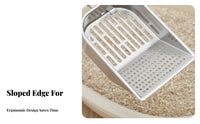 Easy to Clean Cat Litter Scoop Efficient Sifting Stainless Steel Poop Scooper Long-Lasting
