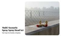 Misting Spray Nozzle Dust Suppression Fine-Droplet Nozzle Fine Mist Fine-Droplet Spray Head for Farmers, Landscapers, Greenhouses, Industrial Areas