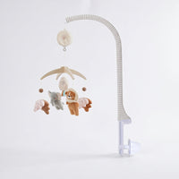 Crib Mobile with Melody Box Wooden Baby Mobile with Melody Box Toy Soft Gentle for Babies, Nursery