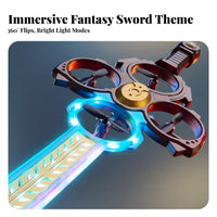 Lightweight and Long-Lasting Flying Blade Dr Unique Stable Flight Gesture Control Blade Toy Adjustable Speed for Boys, Kids, Playtime, Park