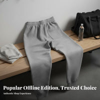 French Terry Knit Cuffed Ankle Sports Pants Comfortable Cuffed Ankle Sweatpants Stretchy Drawstring Jogger Pants Breathable for Adults, Athletes, Daily Wear, Workout, Lounging, Running