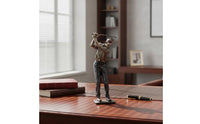 Resin Golfer Sculpture Tabletop Golf Statue Desktop Golf Figurine Decorative for Golfers, Collectors, Office, Living Room, Study, Shelf