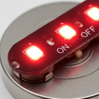 Tiny Toggle Switch LED High Brightness 3-LED Switch Light Compact Design Powered Light Board for DIY Enthusiasts, Scale Models, Craft Projects