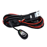 18 AWG Auxiliary Light Wiring Harness 12V Light Wiring Harness with Switch Fused Heavy-Duty for Trucks