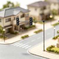 LED HO Scale Traffic Light Functional Miniature Traffic Indicator Realistic Railway Indicator Model Detailed for Hobbyists, Collectors, Diorama, Sand Table