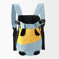 Dog Backpack and Cat Backpack Portable Pet Carrier, Canvas Front Facing Design with Shoulder Strap, Large Capacity Travel Hiking Pet Gift Bag