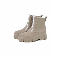 Non-Slip Sole Platform Rain Boots Fashionable Waterproof Jelly Boots Easy to Clean Women's Footwear Comfortable