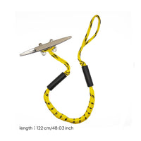 Shock-Absorbing Bungee Dock Line Elastic Bungee Mooring Rope Heavy Duty Dock Line with Foam Sleeves Adjustable for Kayakers