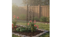 Detachable Wrought Iron Plant Trellis Modular Design Metal Garden Fence Panel Rust-Proof Metal Garden Trellis Easy to Assemble for Null