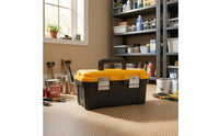 Plastic Tool Storage Case Sturdy Double-Layer Tool Storage Case Rectangular