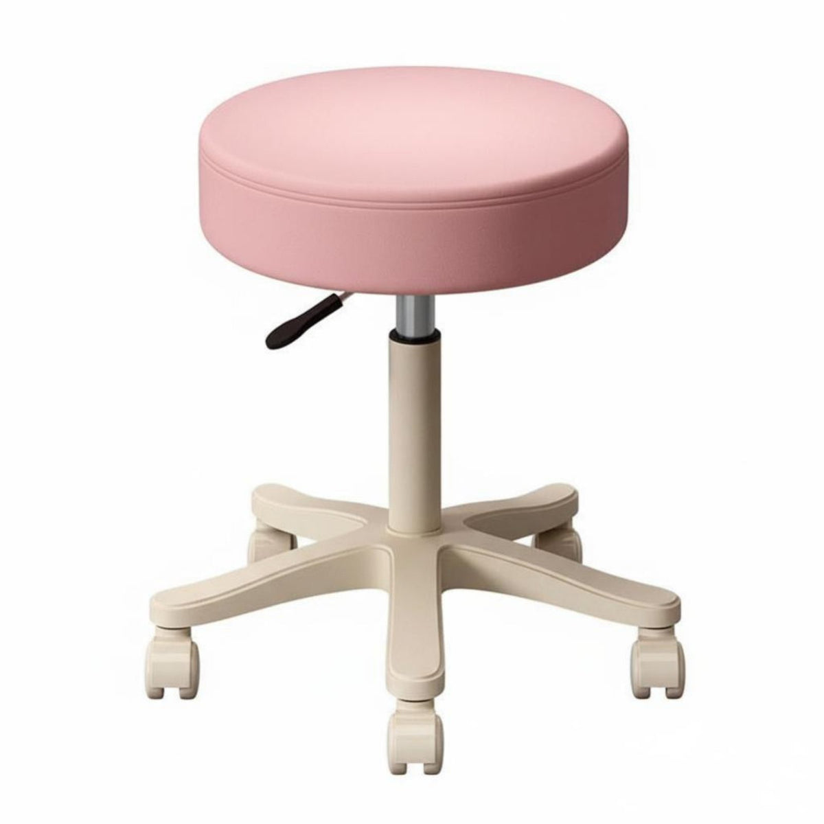 Padded Seat Adjustable Rolling Stool sturdy Construction Adjustable Stool with Backrest Easy to Clean rotating Chair Multi-Purpose for Nail Technicians, Salon and Spa Staff, Professionals, Home, Clinic, Workshop, Counter