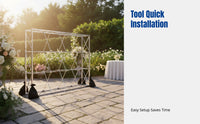 Aluminum Alloy Mesh Display Stand, Foldable Poster Frame, Windproof Outdoor Backdrop, Personalized Event Wall